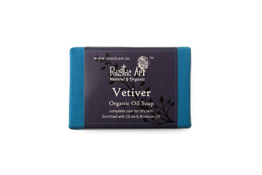 Buy Rustic Art Vetiver Organic Oil Soap from DrMediCart, Ship from India to USA
