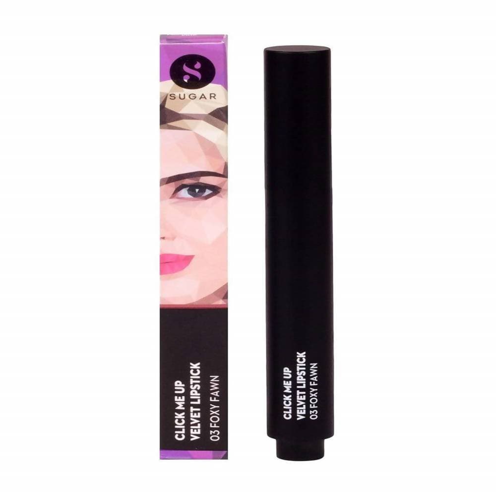 Sugar Click Me Up Velvet Lipstick - Foxy Fawn (Burnt Red Brown Nude/Rusty Nude) - DrMediCart