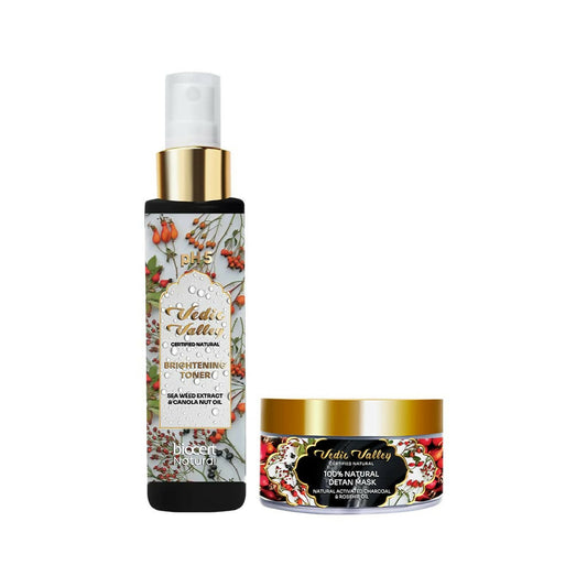Vedic Valley 100% Natural Detan Face Mask & Face Mist Combo