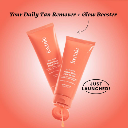 Foxtale Super Glow Face Wash Vitamin C + Papaya Enzyme