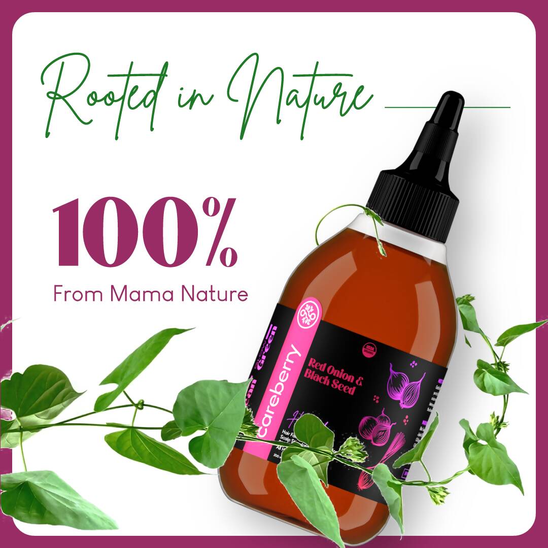 Careberry Genuine Organic Red Onion & Black Seed Extract Oil