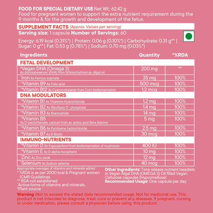 Wellbeing Nutrition Slow | Prenatal Capsules - Drmedicart