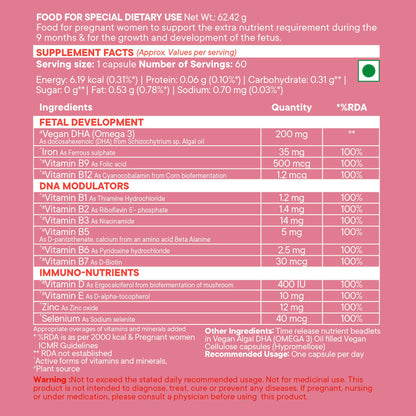 Wellbeing Nutrition Slow | Prenatal Capsules