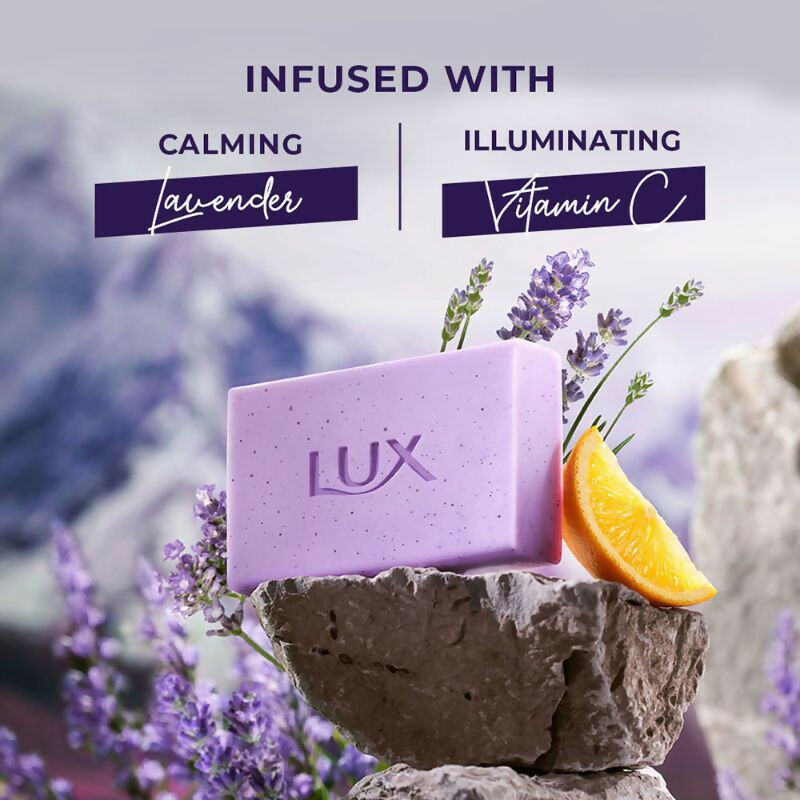 Lux Essence Of Himalayas Lavender & Vitamin C Exfoliating Soap