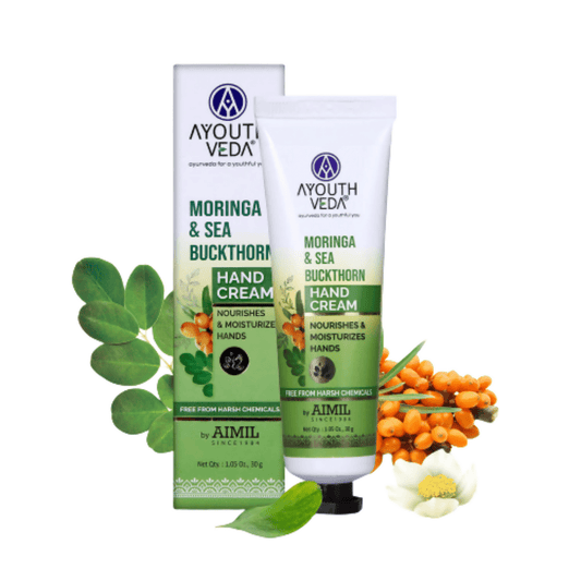 Ayouthveda Moringa & Sea Buckthorn Hand Cream - DrMediCart 