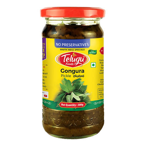 Buy Telugu Foods Gongura Pickle from DrMediCart, Ship from India to USA