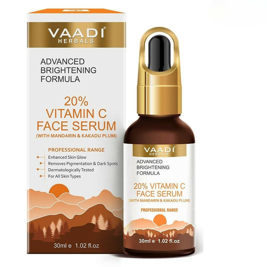 Buy Vaadi Herbals 20% Vitamin C Face Serum With Advanced Brightening Formula from DrMediCart, Ship from India to USA