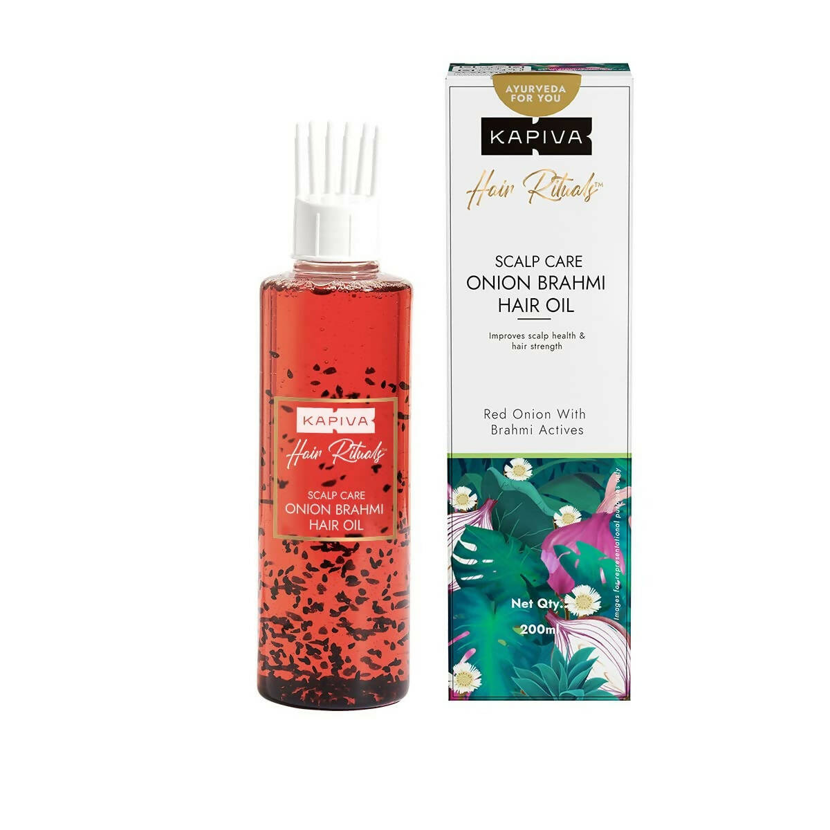 Buy Kapiva Ayurveda Hair Rituals Onion Brahmi Hair Oil from DrMediCart, Ship from India to USA
