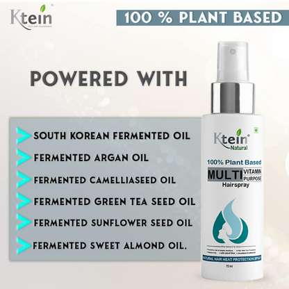 Ktein Natural 100% Plant Based Multi Vitamin Purpose with Deep Nourishment Hairspray For Hair