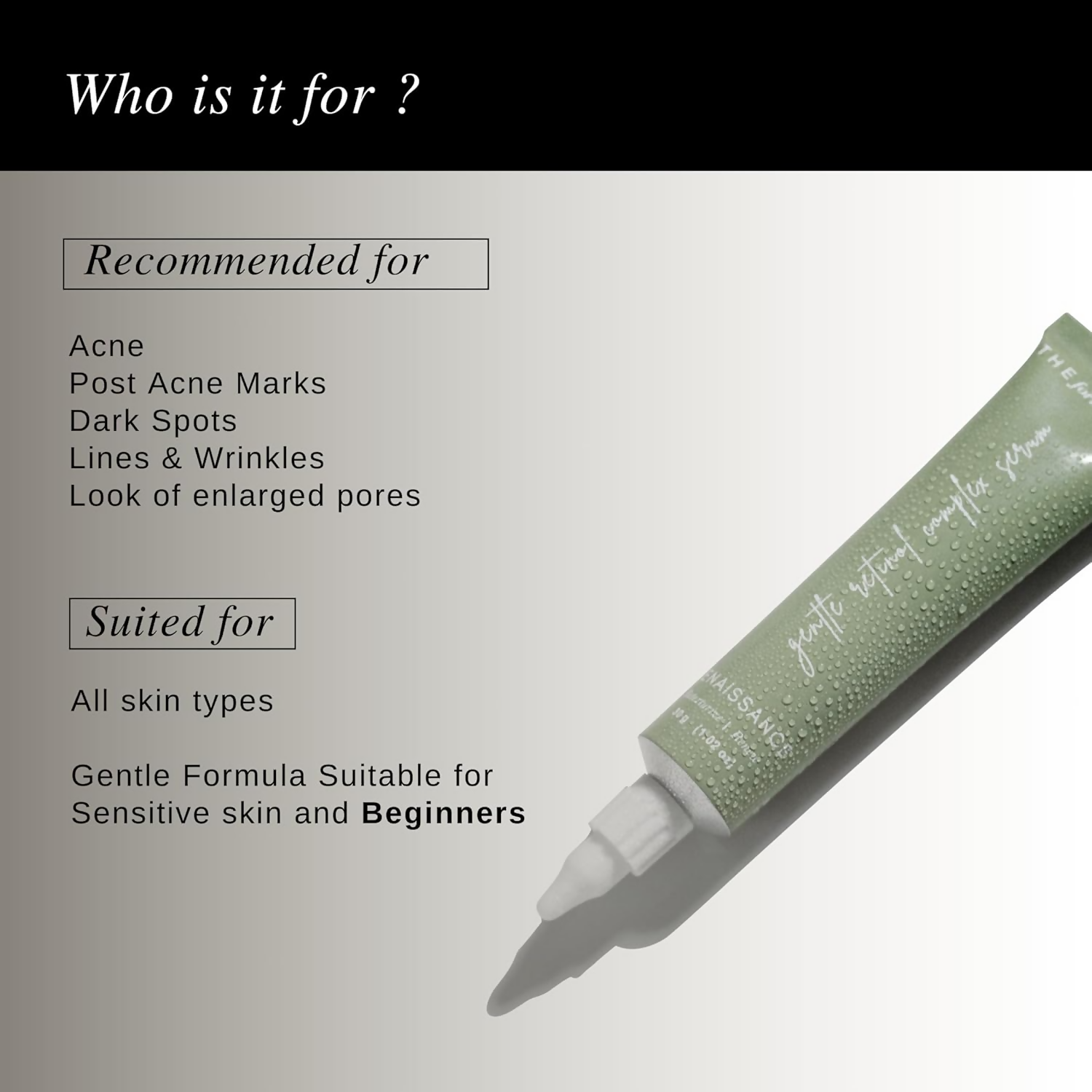 The Formularx Renaissance Gentle Retinol Complex Serum With Niacinamide & Bakuchiol