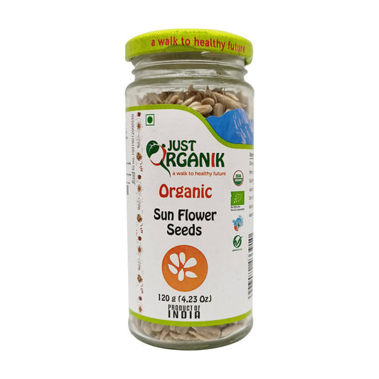 Buy Just Organik Sunflower Seeds (Surajmukhi Ke Beej) from DrMediCart, Ship from India to USA