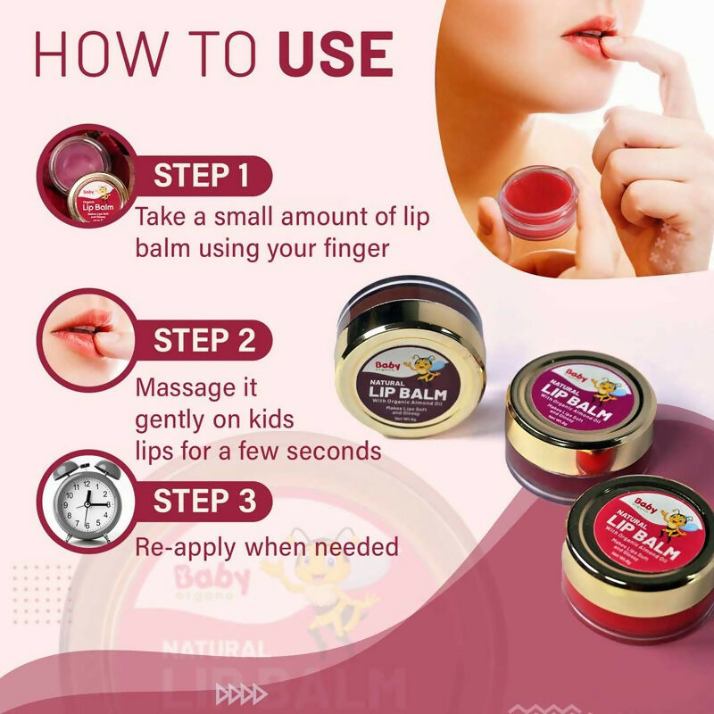 Babyorgano Natural Lip Balm - Beetroot Flavor