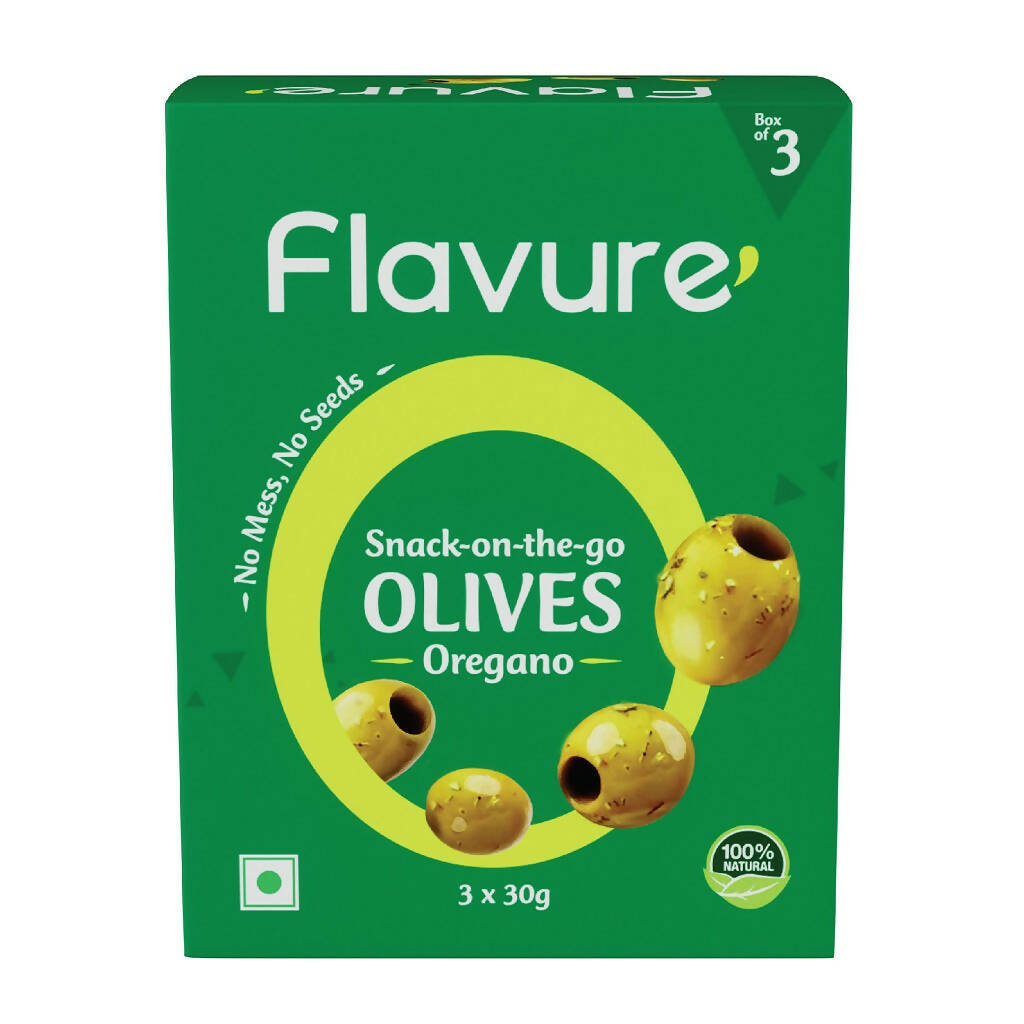 Buy Flavure Snack-On-The-Go Olives Oregano from DrMediCart, Ship from India to USA