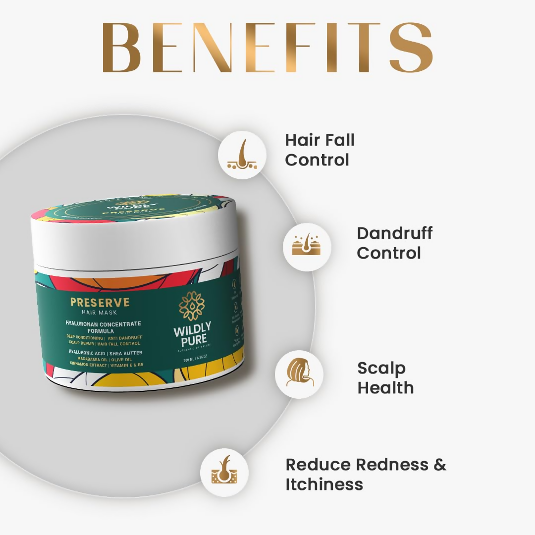 Wildly Pure Hair Mask for Hair Fall & Dandruff Control