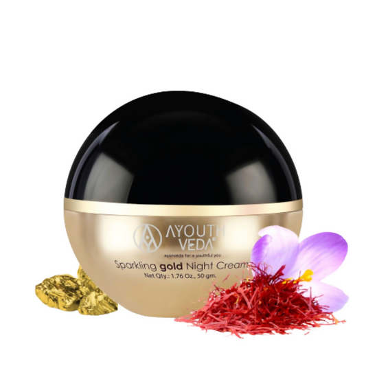 Buy Ayouthveda Sparkling Gold Night Cream from DrMediCart, Ship from India to USA