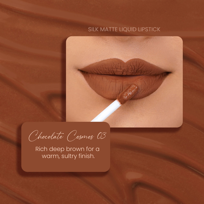 Parul Garg Beauty Silk Matte Liquid Lipstick - Chocolate Cosmos 03