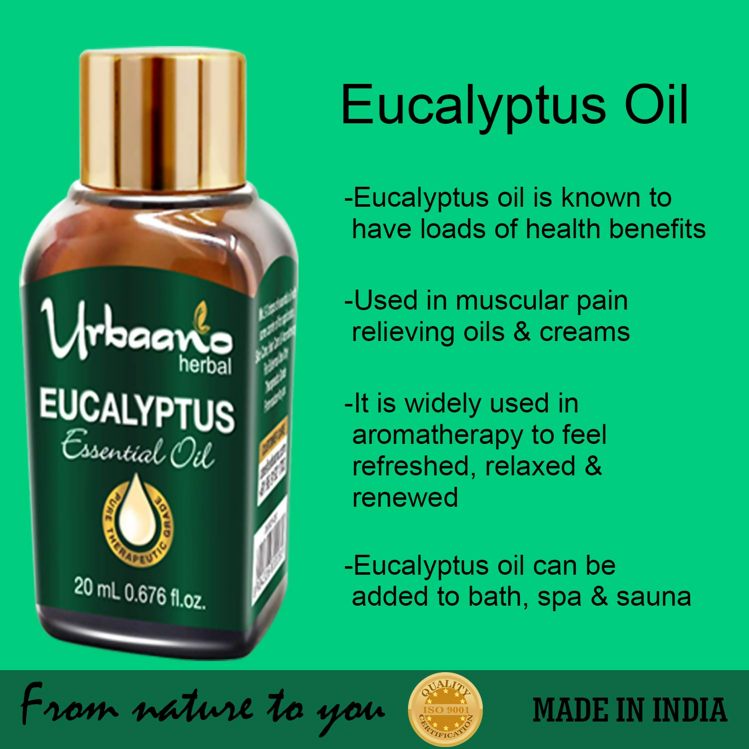 Urbaano Herbal Eucalyptus Essential Oil