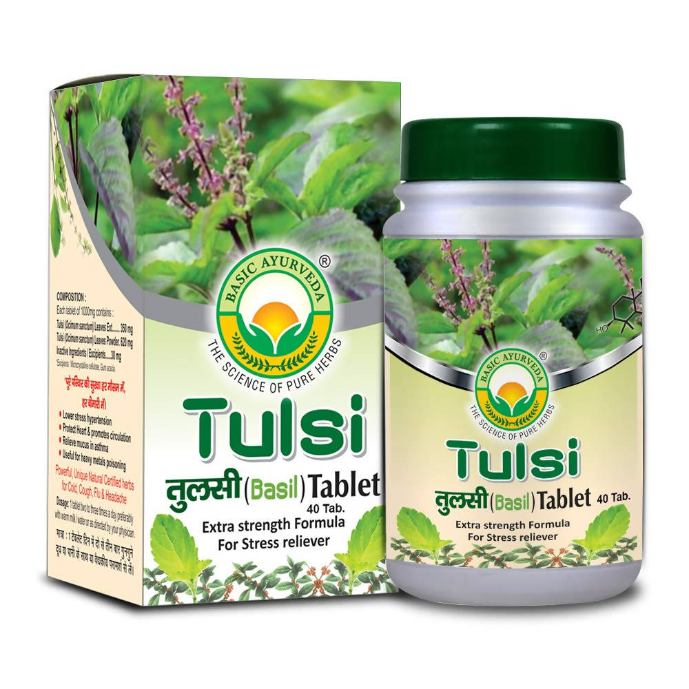 Buy Basic Ayurveda Tulsi (Basil) Tablet from DrMediCart, Ship from India to USA