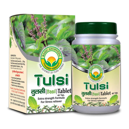 Buy Basic Ayurveda Tulsi (Basil) Tablet from DrMediCart, Ship from India to USA