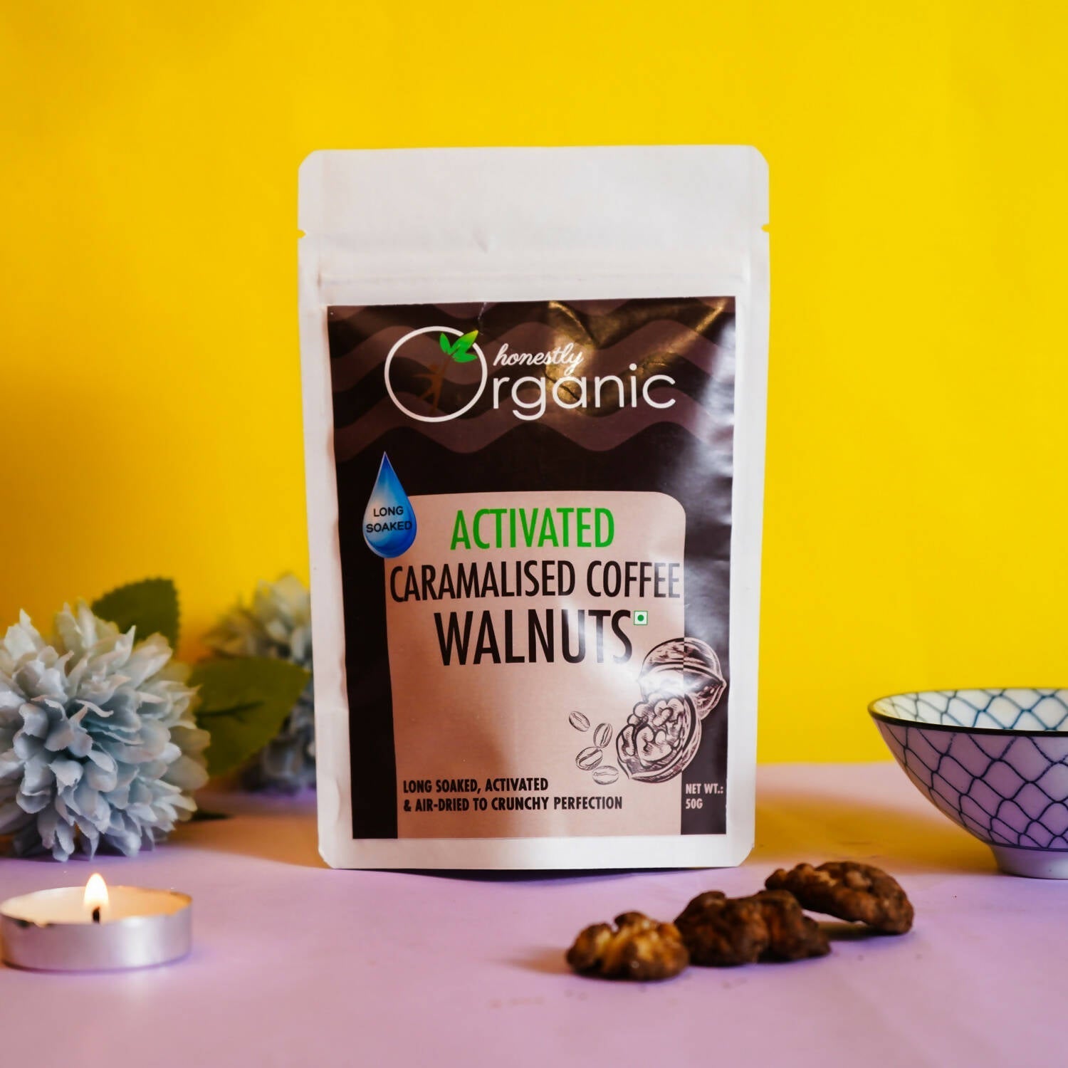 D-Alive Honestly Organic Activated Caramelised Coffee Walnuts - Drmedicart