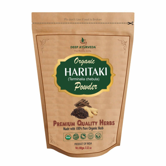 Buy Deep Ayurveda Organic Haritaki Powder from DrMediCart, Ship from India to USA