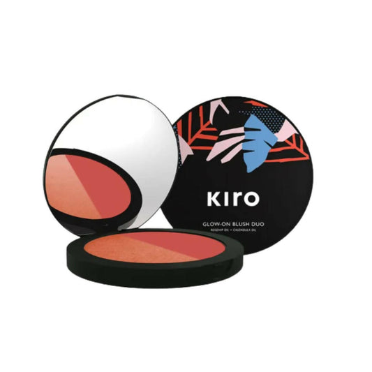 Kiro Glow-On Blush Duo - Classic Coral & Fresh Grapefruit