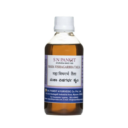 Buy S N Pandit Ayurveda Maha Vishagarbha Taila from DrMediCart, Ship from India to USA
