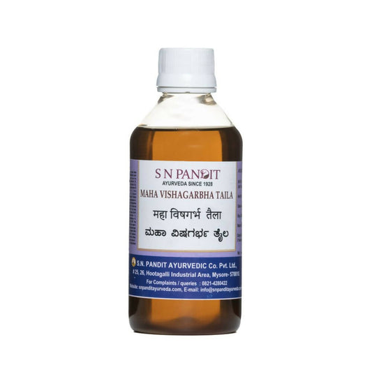 Buy S N Pandit Ayurveda Maha Vishagarbha Taila from DrMediCart, Ship from India to USA