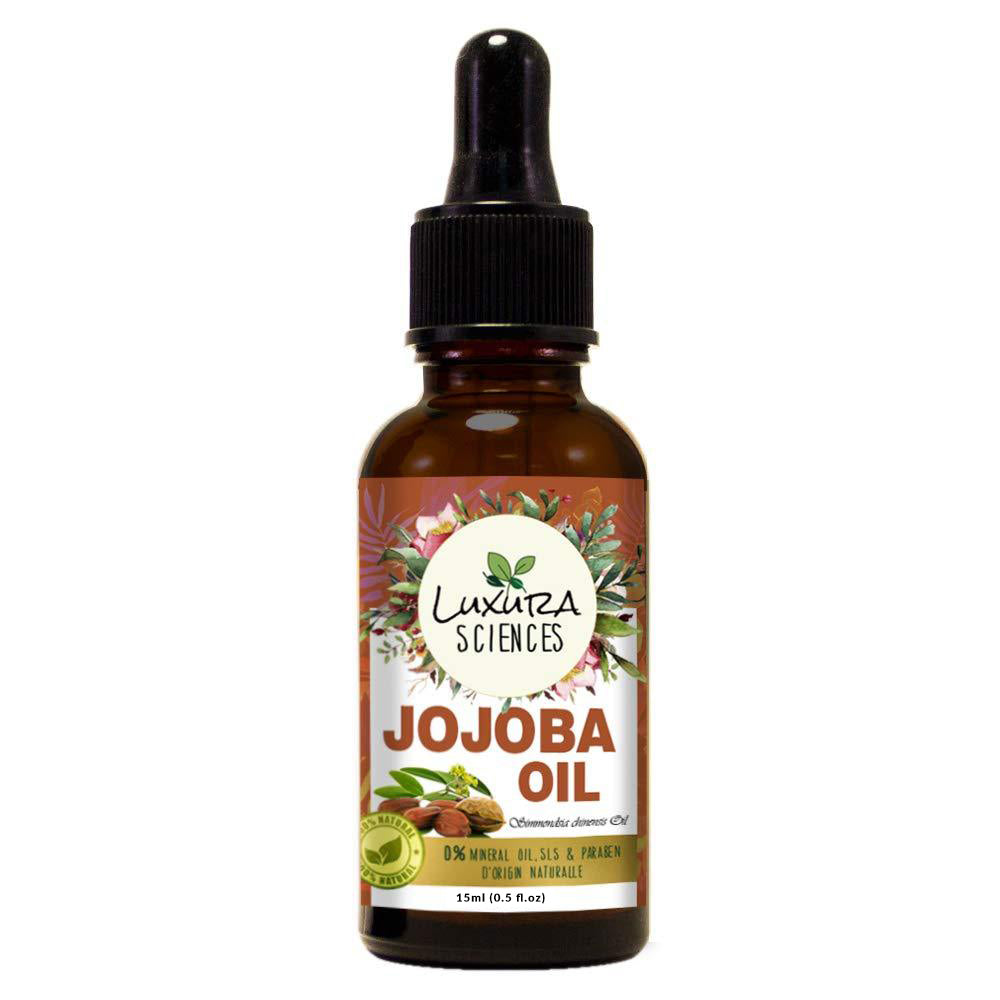 Buy Luxura Sciences Jojoba Oil 100% Pure Cold Pressed Natural Unrefined Moisturizer for Skin Hair and Nails from DrMediCart, Ship from India to USA
