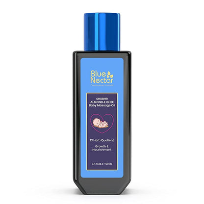 Blue Nectar Shubhr Baby Massage Oil with Ghee Almond
