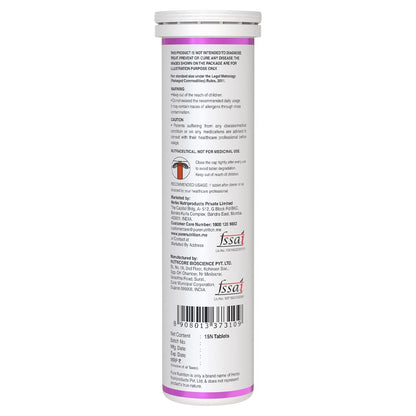 Pure Nutrition Glutathione 500mg with Vitamin C & Saffron Effervescent Tablets