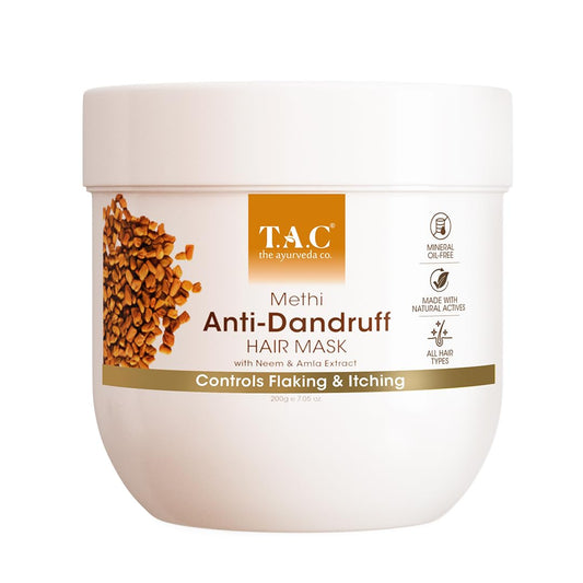 TAC - The Ayurveda Co. Methi, Bhringraj & Amla Hair Mask For Hair Growth with Natural Keratin