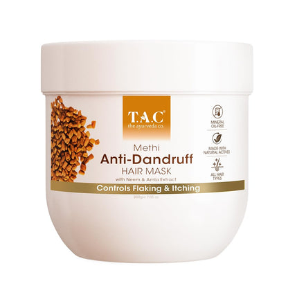 TAC - The Ayurveda Co. Methi, Bhringraj & Amla Hair Mask For Hair Growth with Natural Keratin