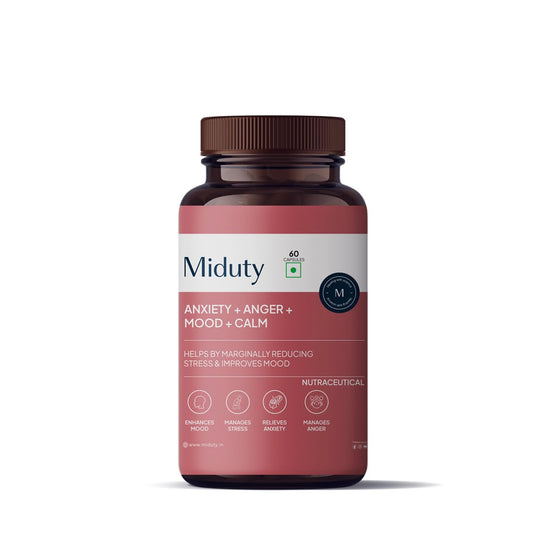 Buy Miduty by Palak Notes emotional balance   + Anger + Mood + Calm Capsules from DrMediCart, Ship from India to USA