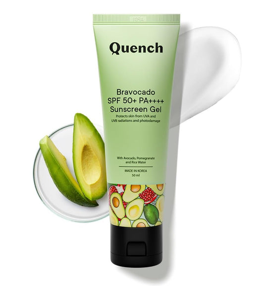 Buy Quench Botanics Bravocado SPF 50+ PA++++ Sunscreen Gel from DrMediCart, Ship from India to USA