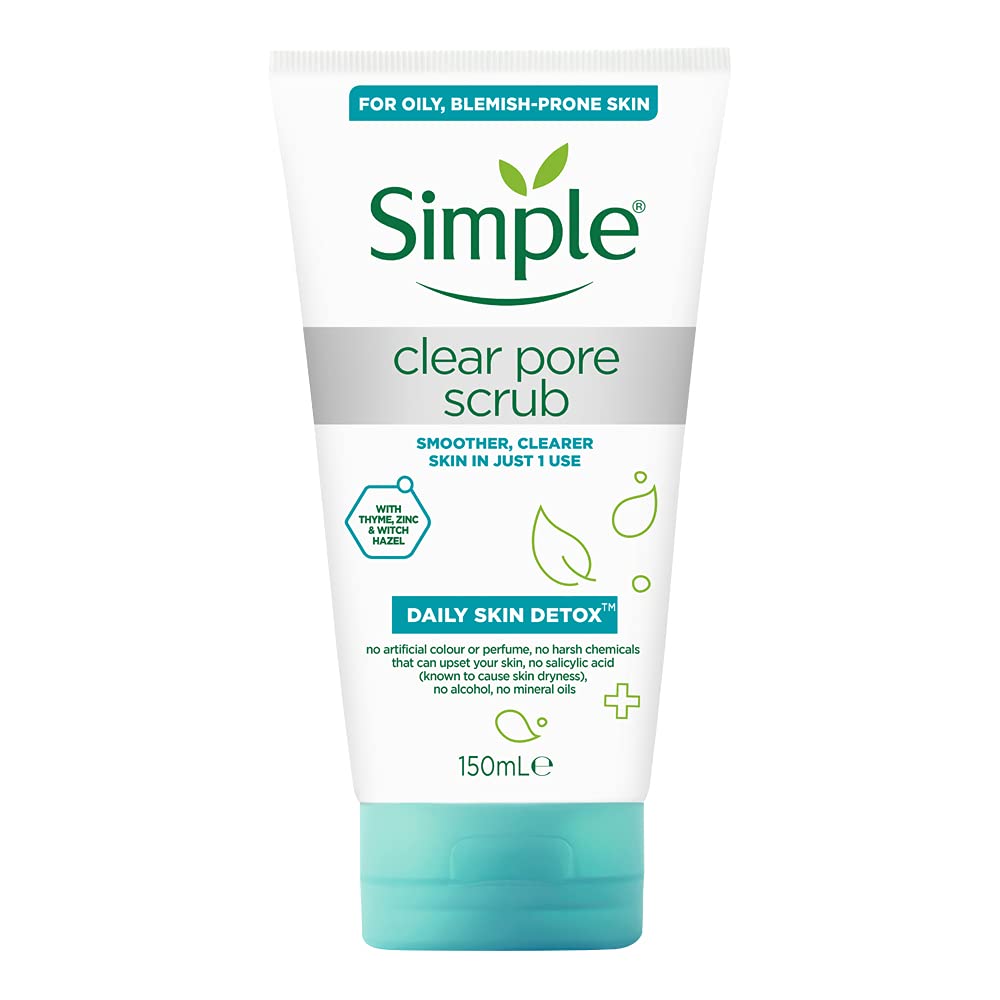 Simple Daily Skin Detox Clear Pore Facial Scrub