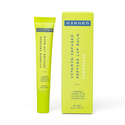 Hyphen By Kriti Sanon Vitamin Infused Peptide Lip Balm - Vanilla, for Dry & Chapped Lips, Hydrating & Moisturizing Balm