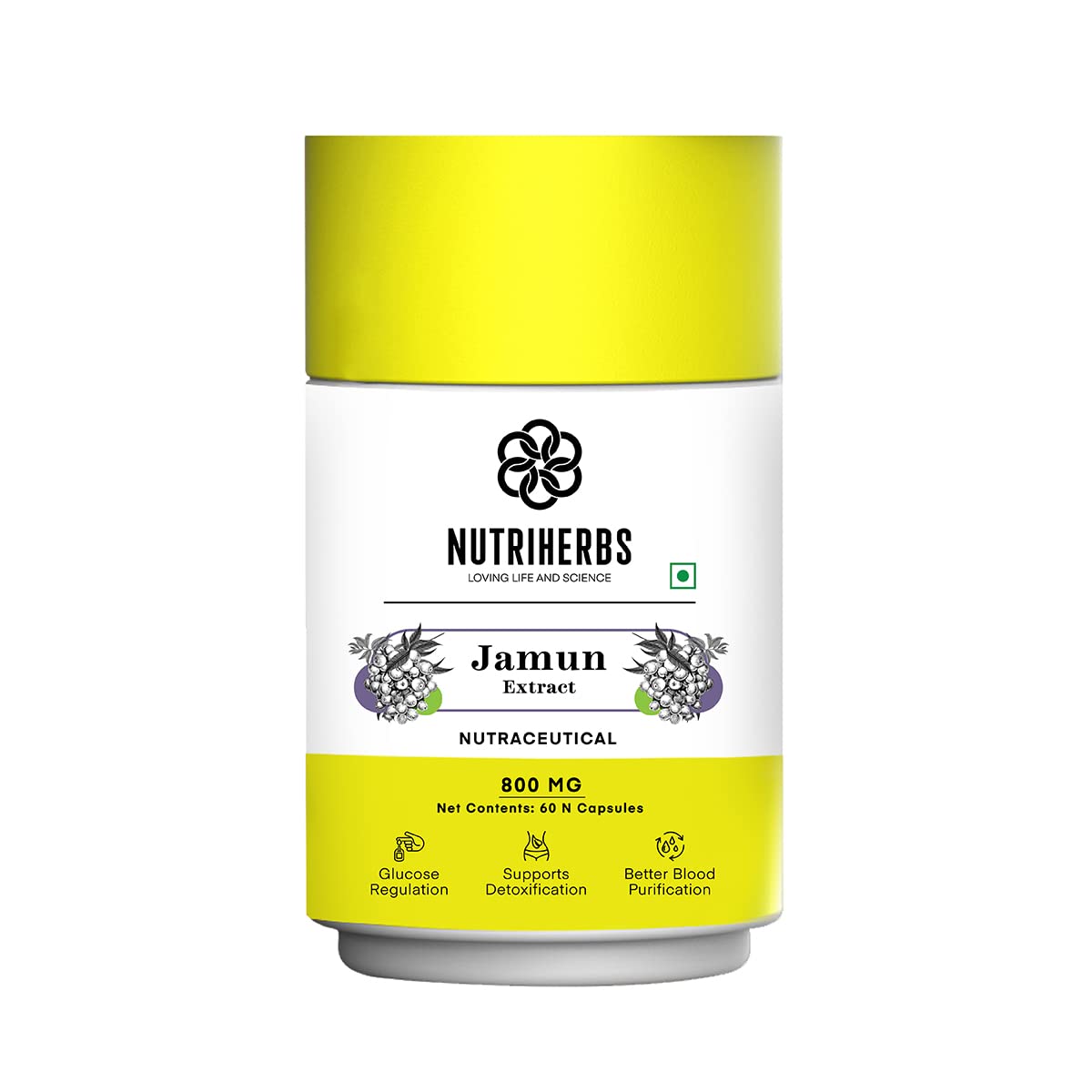 Nutriherbs Organic Jamum Extract For Sugar Control Capsules