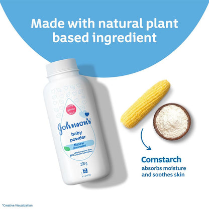 Johnson's Baby Powder, Helps Protect Skin Against Irritation & Diaper Rash For New Born Babies