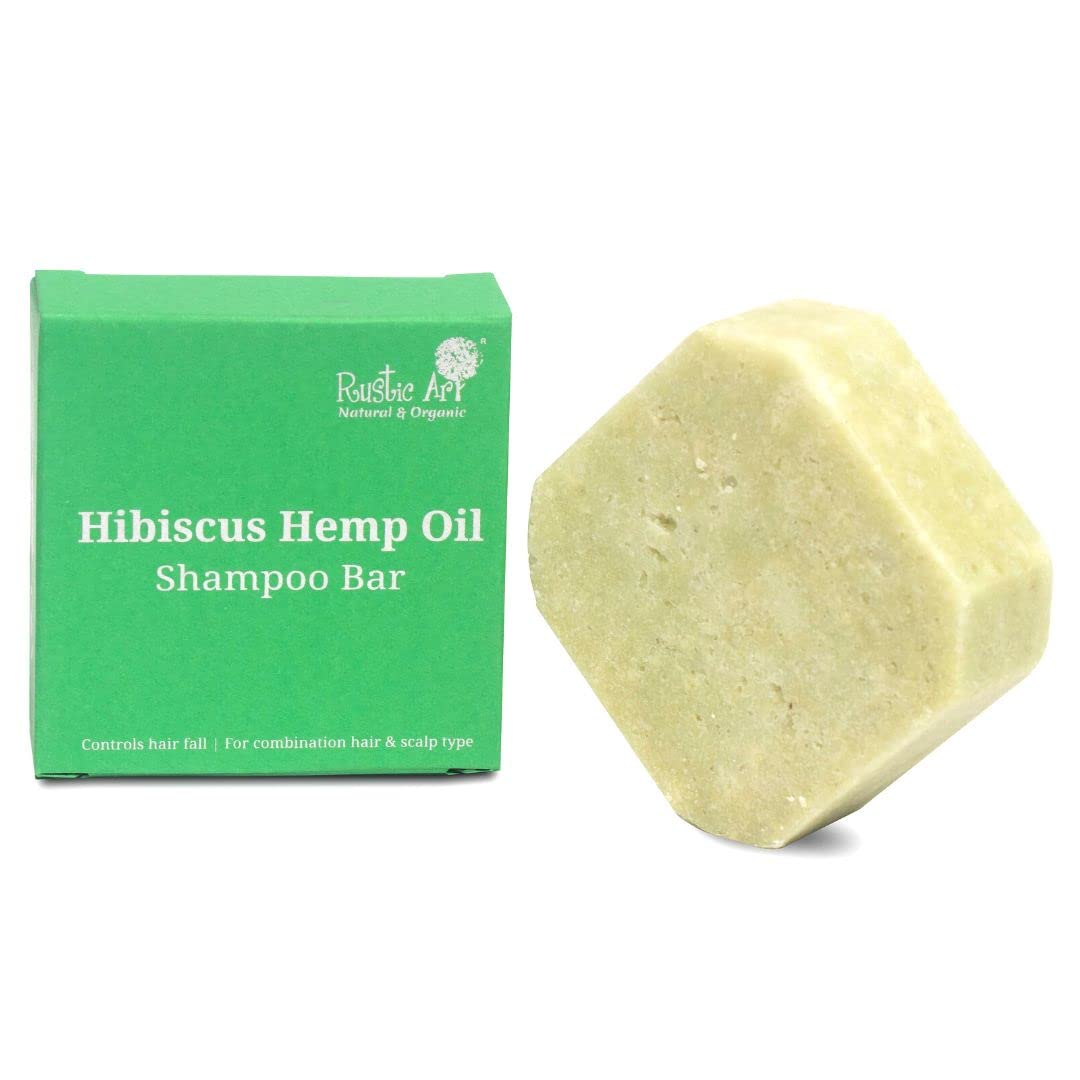 Buy Rustic Art Hibiscus Hemp Oil Hair Cleansing Bar from DrMediCart, Ship from India to USA