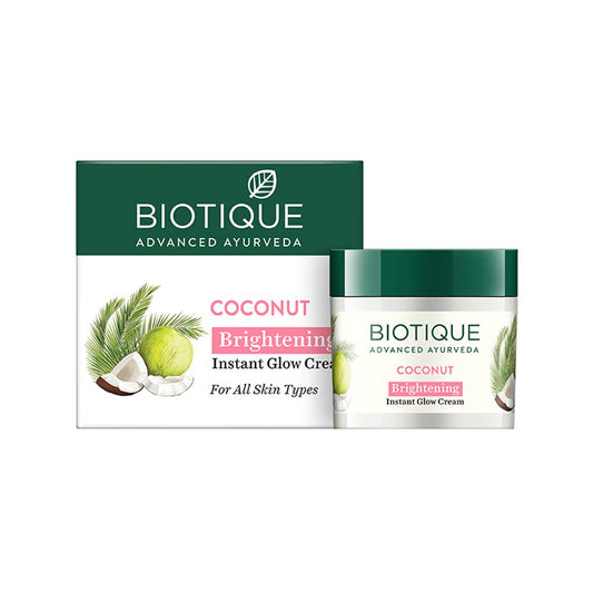 Buy Biotique Advanced Ayurveda Bio Coconut Whitening & Brightening Cream from DrMediCart, Ship from India to USA