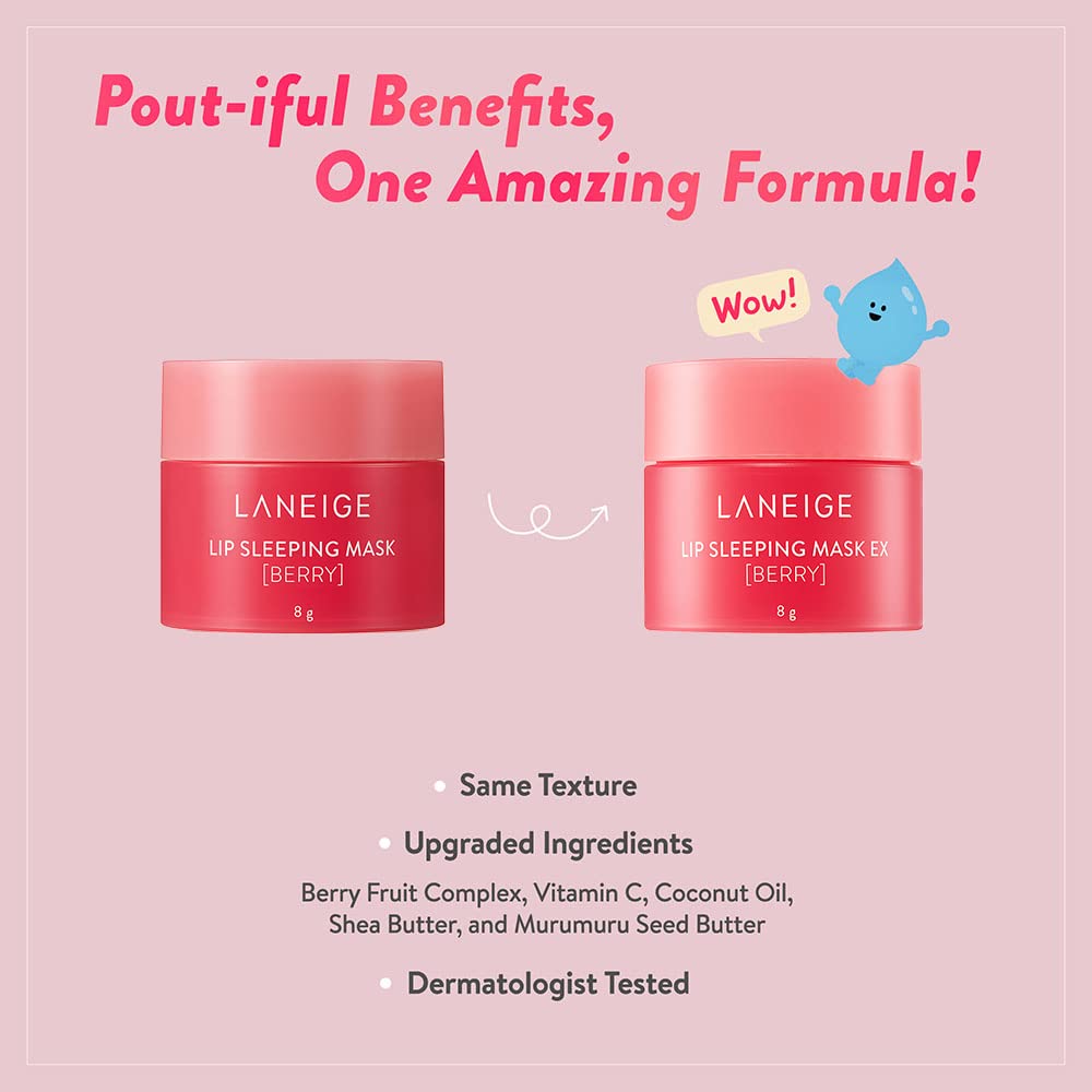 Laneige Lip Sleeping Mask EX - Berry - Korean skincare