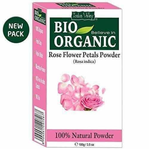 Buy Indus Valley Bio Organic Rose Petals Powder from DrMediCart, Ship from India to USA