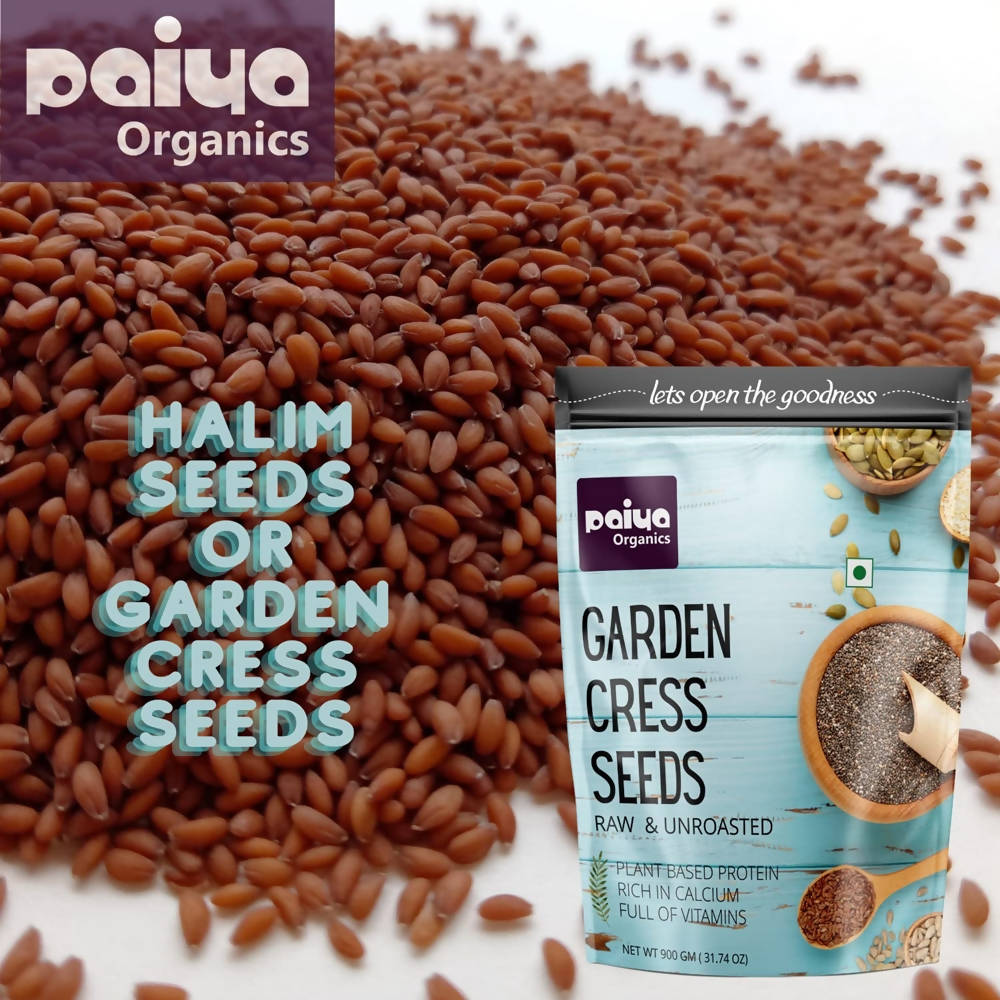 Paiya Organics Garden Cress Seeds Raw & Unroasted