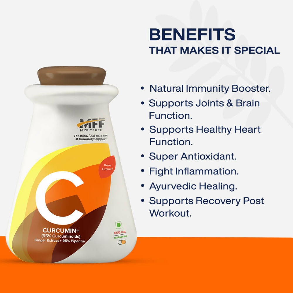 MyFitFuel Curcumin + Ginger Extract + Piperine Capsules