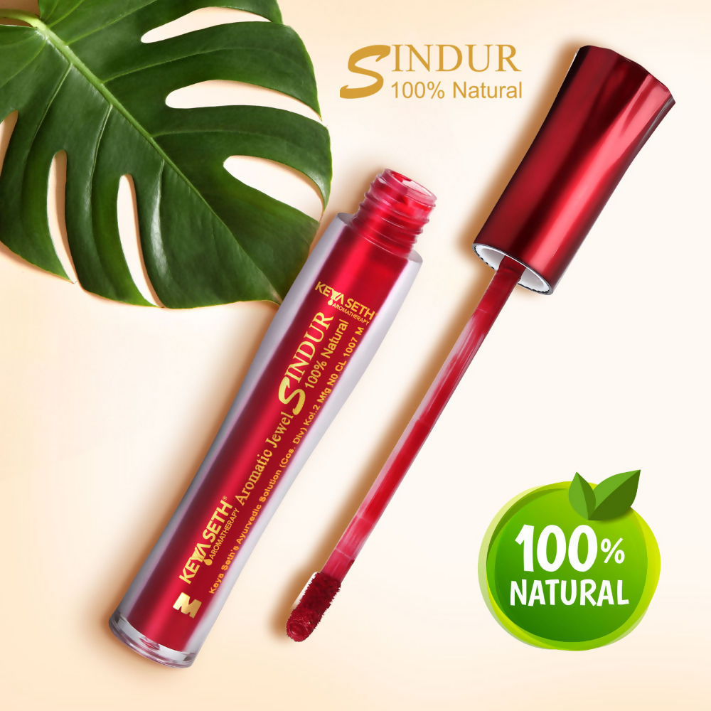 Keya Seth Aromatherapy 100% Natural Liquid Sindoor - Maroon