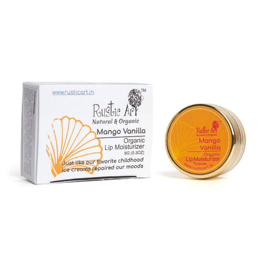 Buy Rustic Art Mango Vanilla Organic Lip Moisturizer from DrMediCart, Ship from India to USA