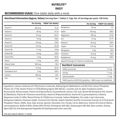 Nutrilite Daily Multivitamin and Multimineral Tablets
