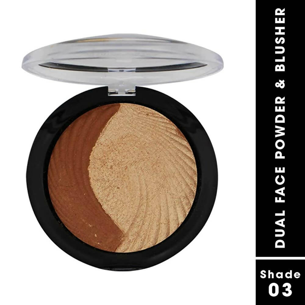 Fashion Colour Dual Face Powder and Blusher-Shade 03 (Dusky Shade)