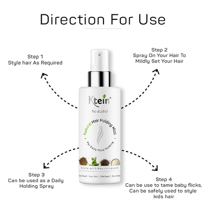 Ktein Natural Hair Holding Spray Without Alcohol